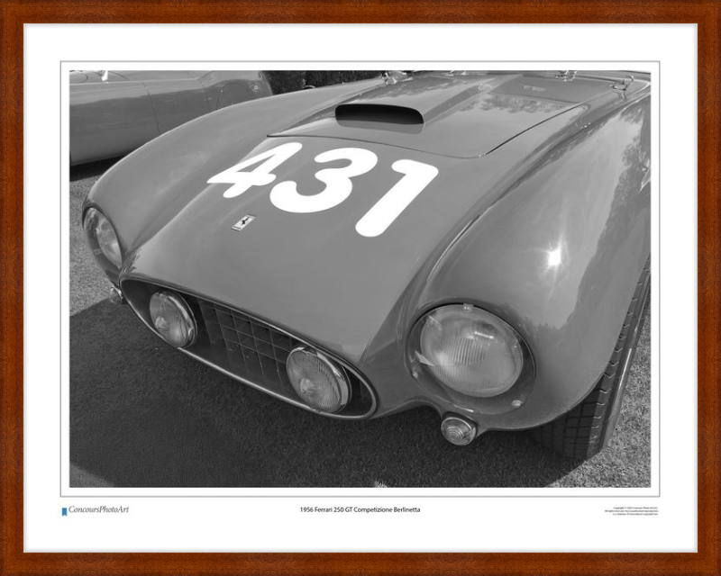 1956 Ferrari 250 GT Competizione Berlinetta / CPA408B / Black and White
