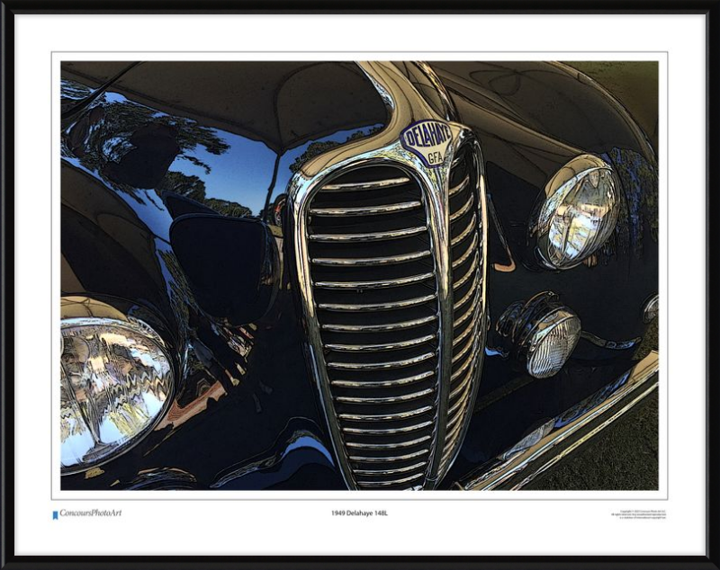 1949 Delahaye 148L / CPA207C / Stylized Image