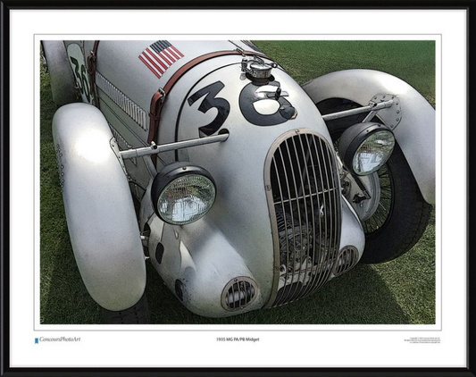 1935 MG PA/PB Midget / CPA410C / Stylized Image