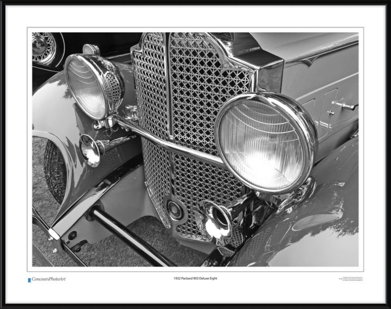 1932 Packard 903 Deluxe Eight / CPA312B / B&W Print