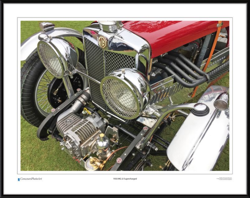 1933 MG J2 Supercharged / CPA101A / Color Print