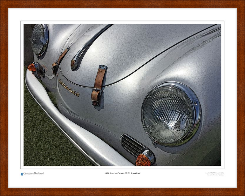 1958 Porsche Carrera GT GS Speedster / CPA203C / Stylized Image