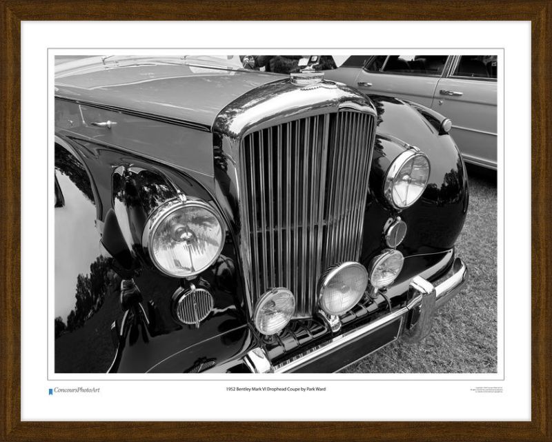 1952 Bentley Mark VI Drophead Coupe by Park Ward / CPA114B / B&W Print