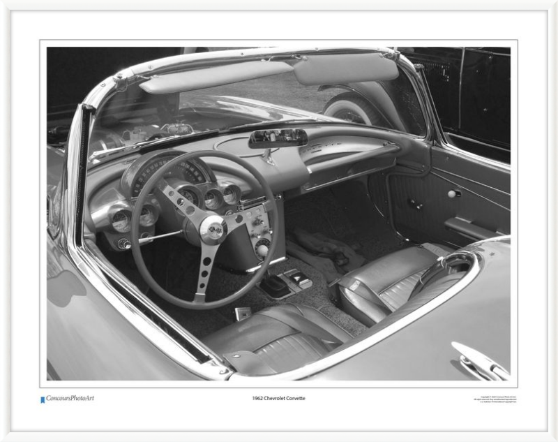 1962 Chevrolet Corvette / CPA609B / Black and White
