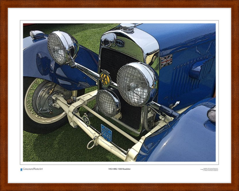 1953 HRG 1500 Roadster / CPA107C / Stylized Image