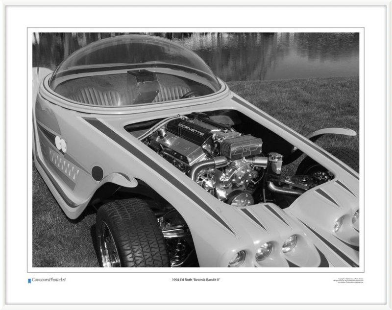 1994 Ed Roth "Beatnik Bandit II" / CPA507B / Black and White