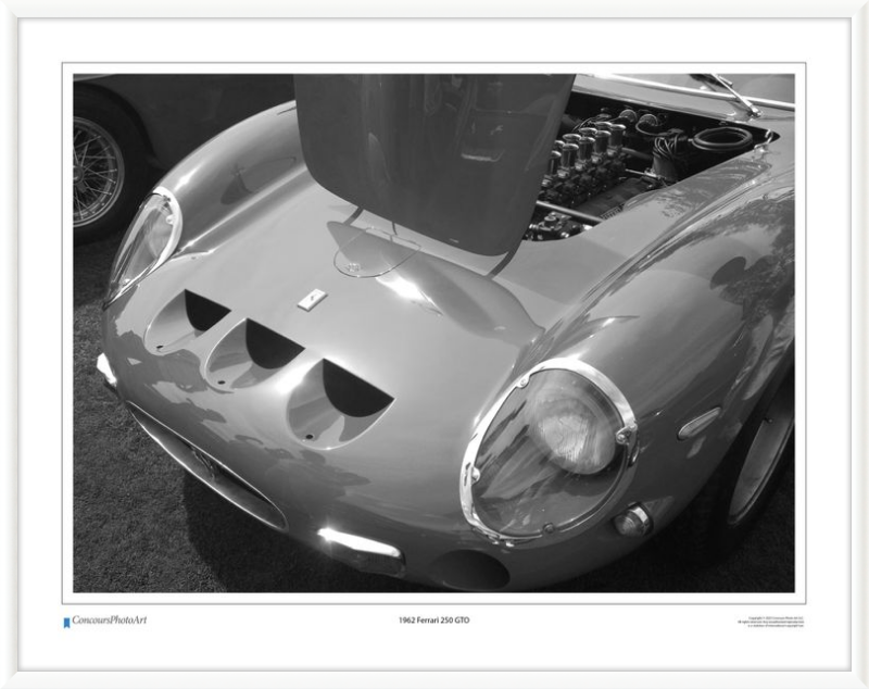 1962 Ferrari 250 GTO / CPA202B / Black and White