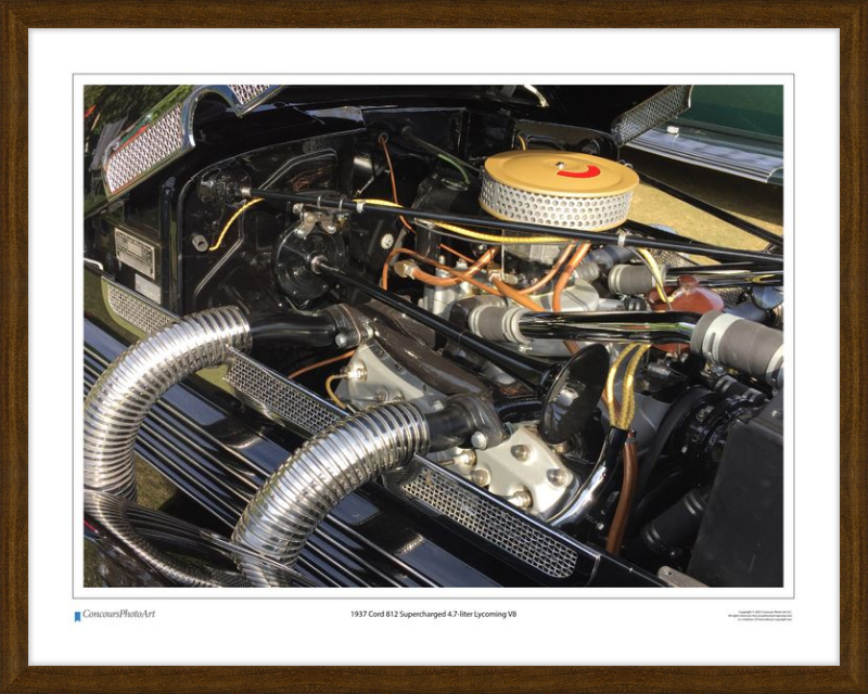 1937 Cord 812 Supercharged 4.7-liter Lycoming V8 / CPA709A / Color Image