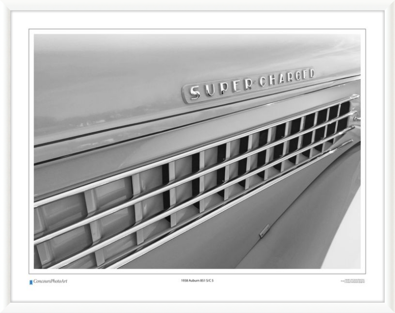 1938 Auburn 851 S/C 5 / CPA322B / B&W Print