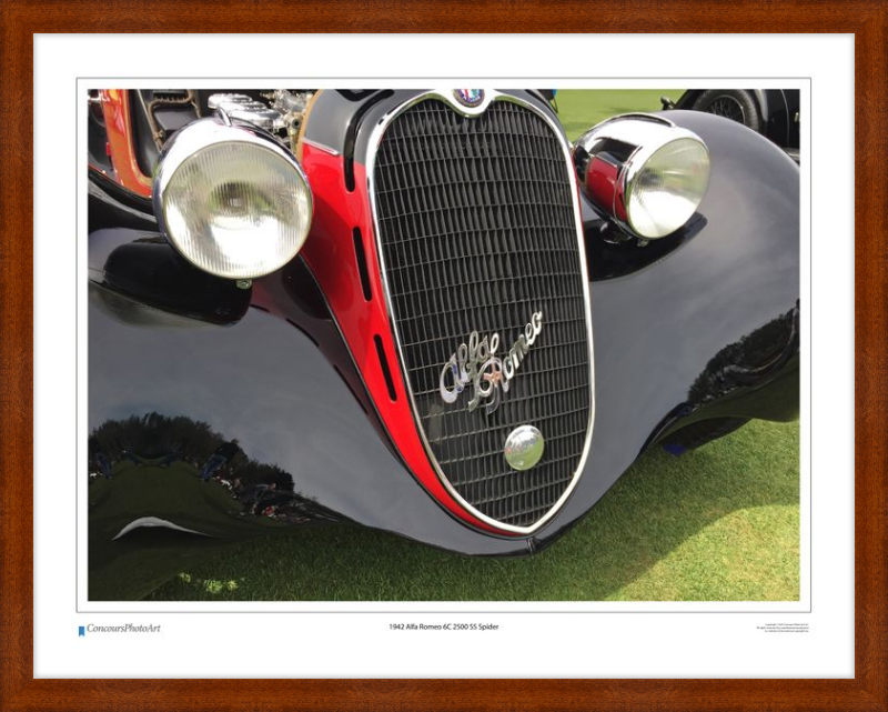 1942 Alfa Romeo 6C 2500 SS Spider / CPA216A / Color Print