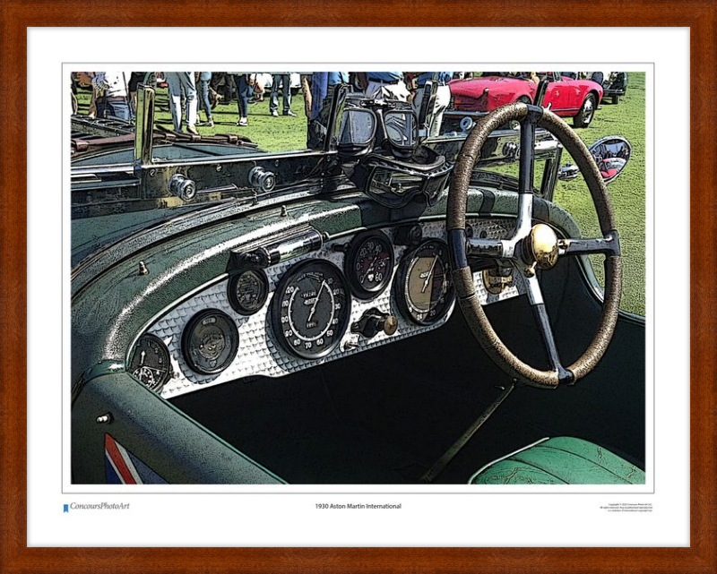 1930 Aston Martin International / CPA602C / Stylized Image