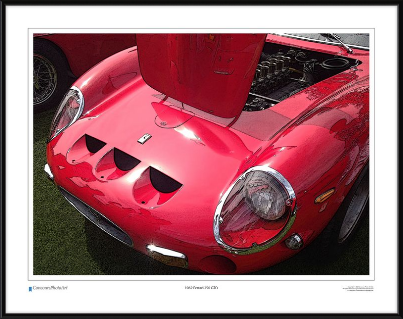 1962 Ferrari 250 GTO / CPA202C / Stylized Image