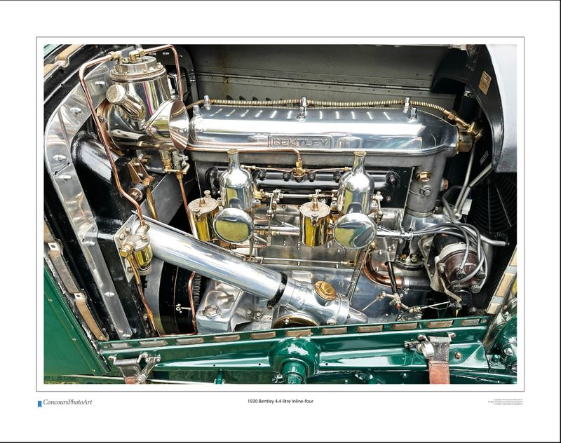 1930 Bentley 4.4-litre Inline-four / CPA713A / Color Print