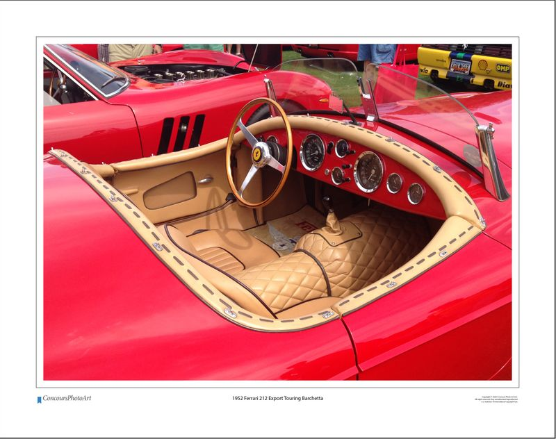 1952 Ferrari 212 Export Touring Barchetta / CPA608A / Color Image