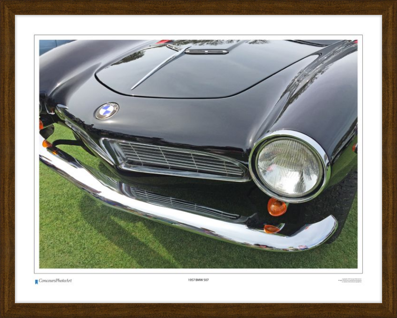 1957 BMW 507 Roadstder / CPA217A / Color Print