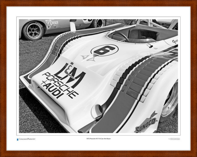 1972 Porsche 917/10 Can-Am Racer / CPA416B / B&W Print