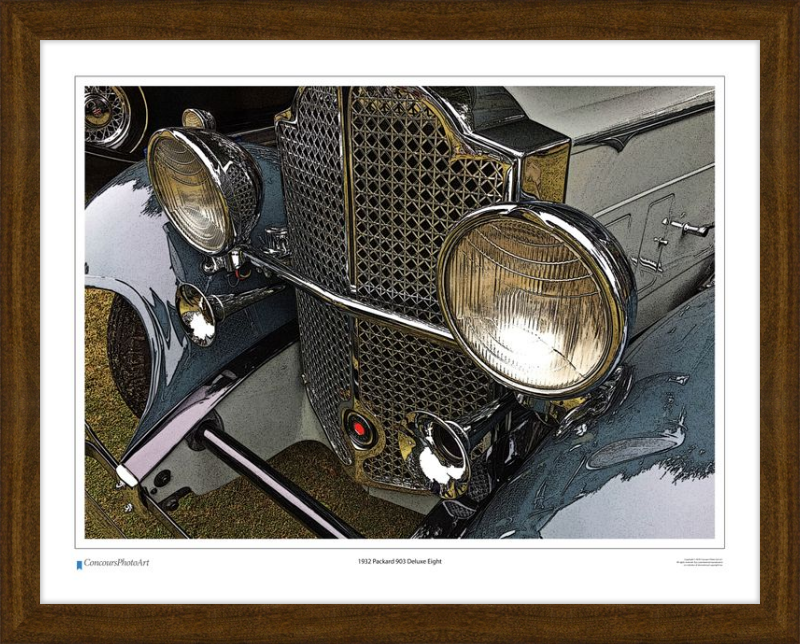 1932 Packard 903 Deluxe Eight / CPA312C / Stylized Print
