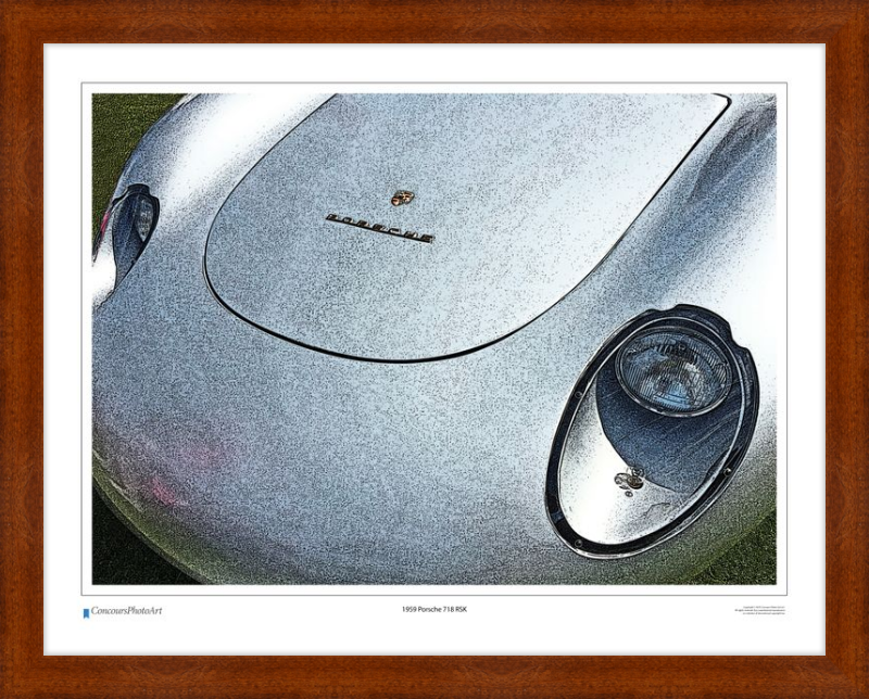 1959 Porsche 718 RSK / CPA212C / Stylized Print