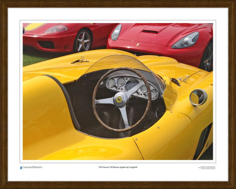 1955 Ferrari 750 Monza Spyder by Scaglietti / CPA610A / Color Image