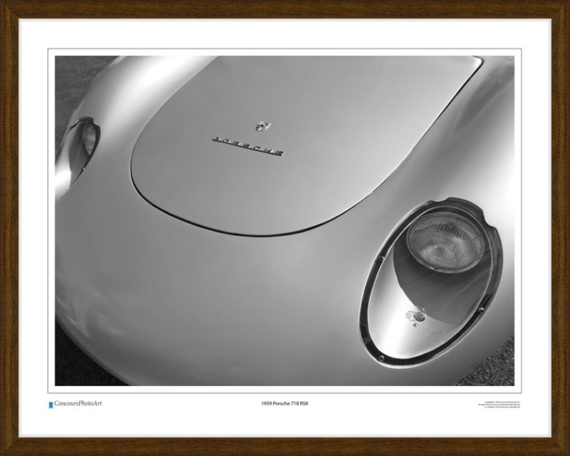 1959 Porsche 718 RSK / CPA212B / Black and White