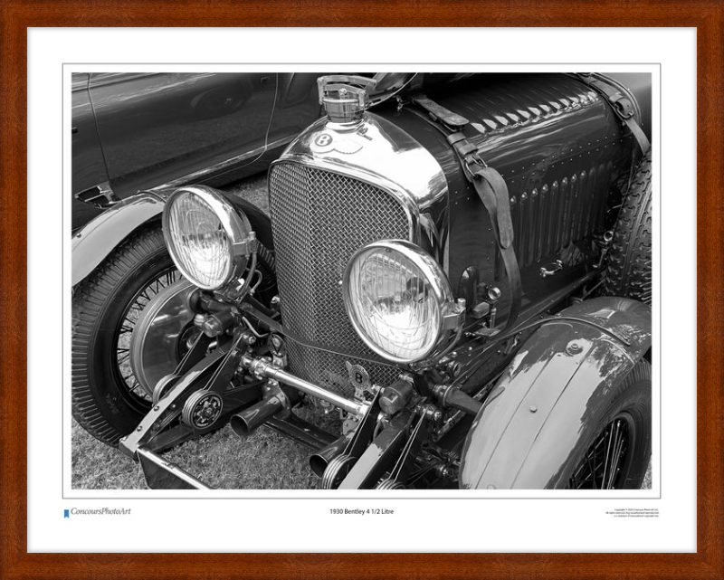 1930 Bentley 4 1/2 Litre / CPA113B / Black and White