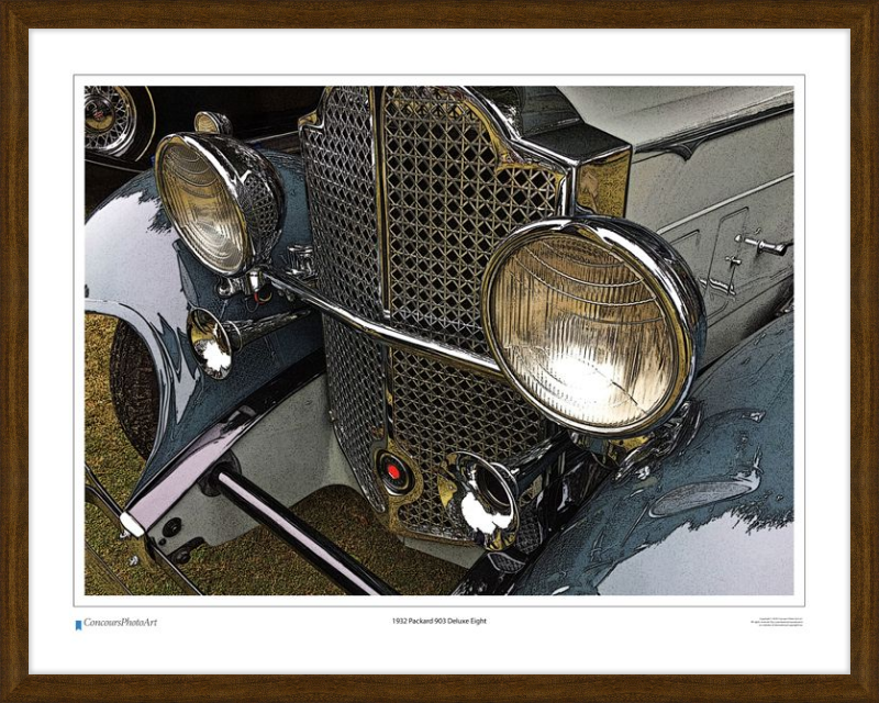 1932 Packard 903 Deluxe Eight / CPA312C / Stylized Print