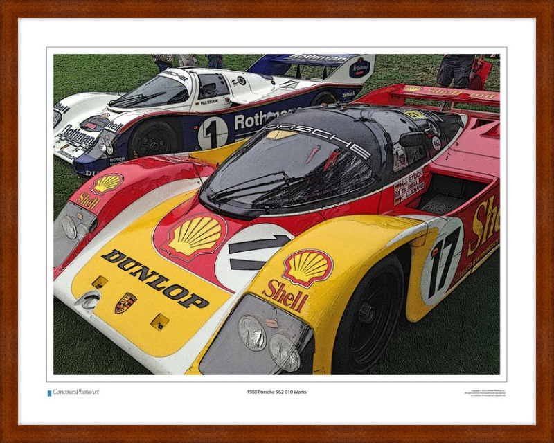 1988 Porsche 962-010 Works / CPA402C / Stylized Image