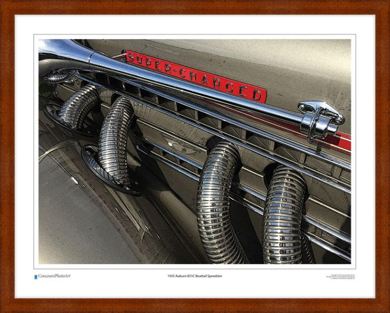 1935 Auburn 851C Boattail Speedster / CPA310C / Stylized Image