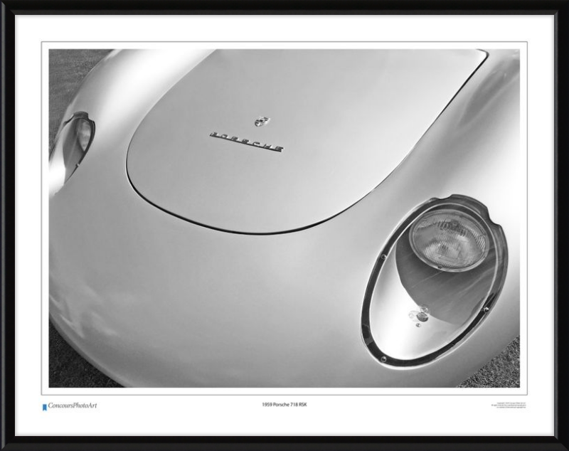 1959 Porsche 718 RSK / CPA212B / B&W Print