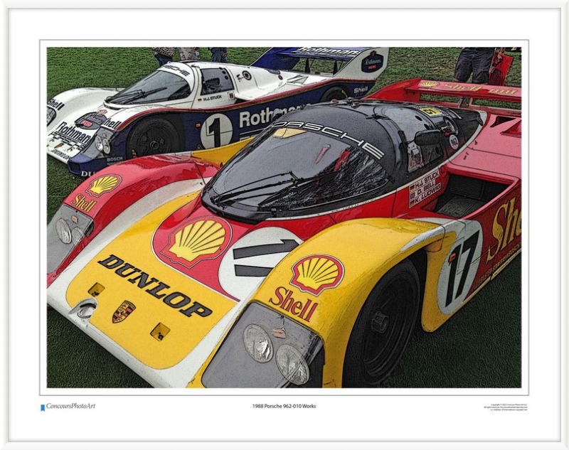1988 Porsche 962-010 Works / CPA402C / Stylized Image