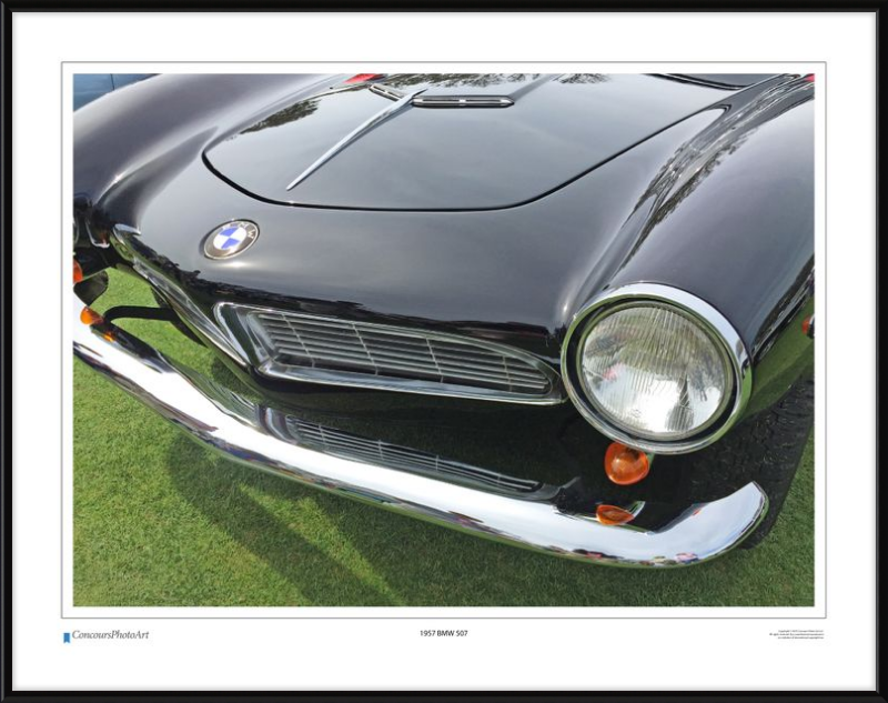 1957 BMW 507 Roadstder / CPA217A / Color Print