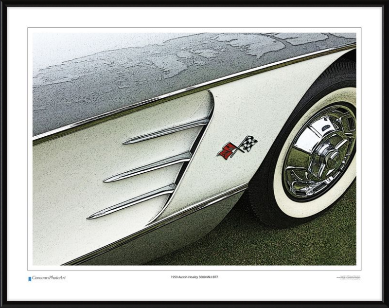 1959 Chevrolet Corvette / CPA320C / Stylized Print