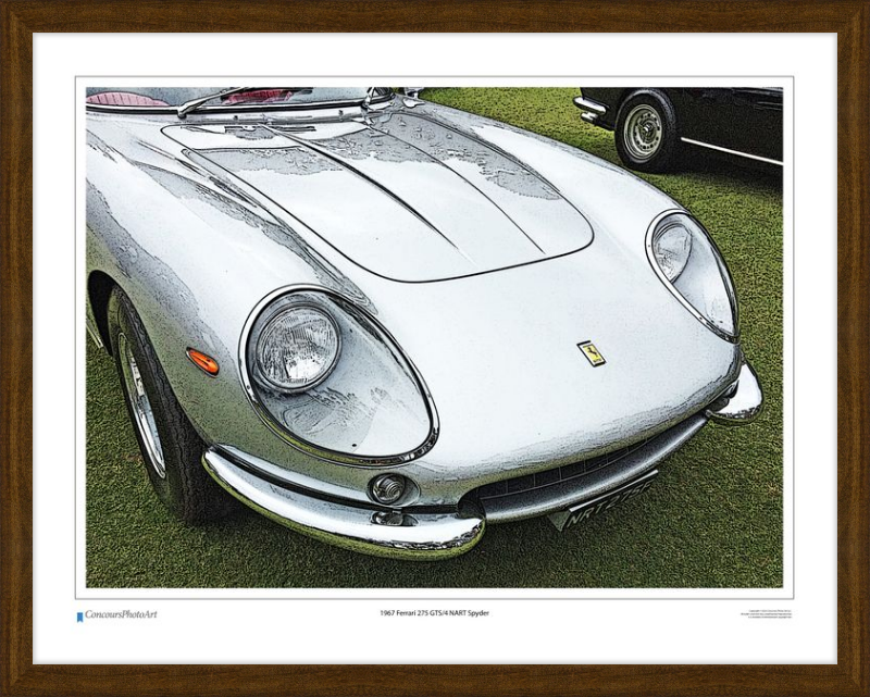 1967 Ferrari 275 GTS/4 NART Spyder / CPA218C / Stylized Print