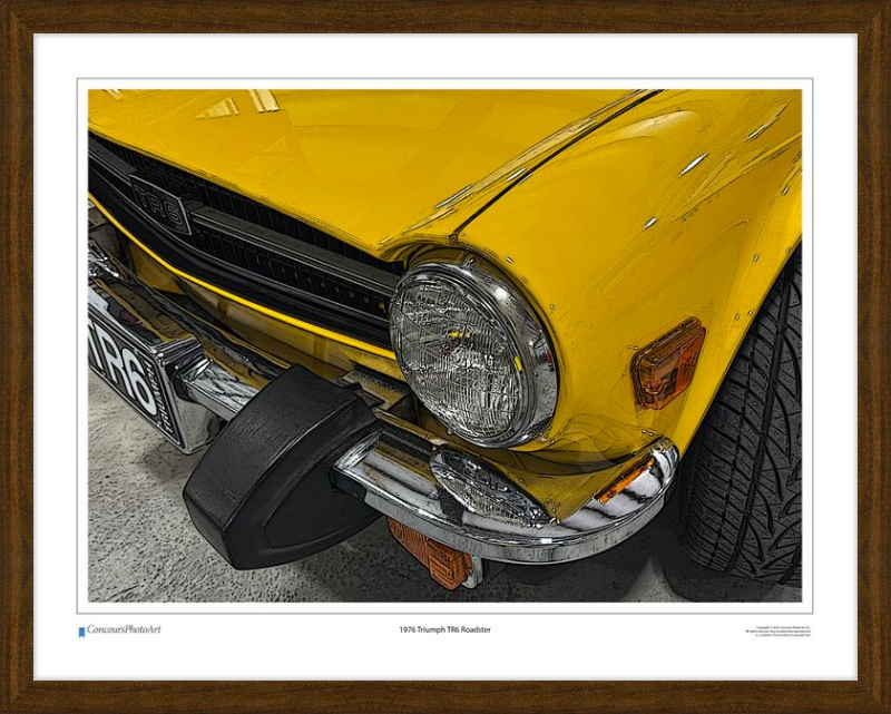1976 Triumph TR6 Roadster / CPA109C / Stylized Image