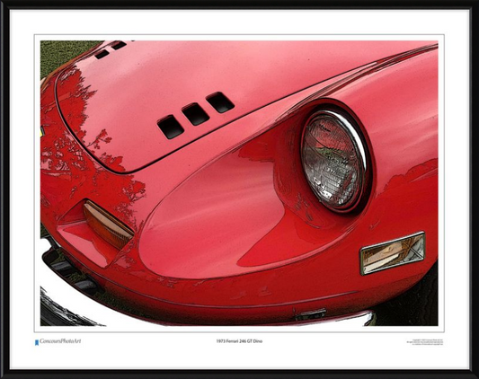 1973 Ferrari 246 GT Dino / CPA208C / Stylized Image
