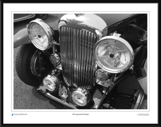 1935 Lagonda M45 Rapide / CPA104B / Black and White