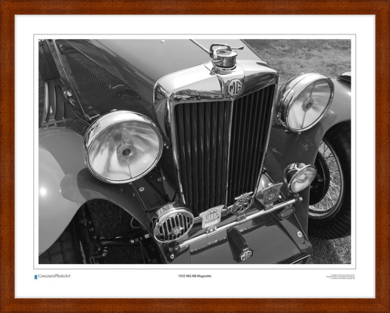 1935 MG NB Magnette / CPA105B / Black and White