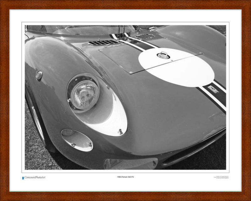 1965 Ferrari 365 P2 / CPA411B / B&W Print