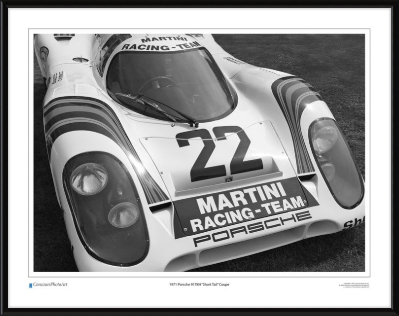 1971 Porsche 917KH "Short Tail" Coupe / CPA409B / Black and White