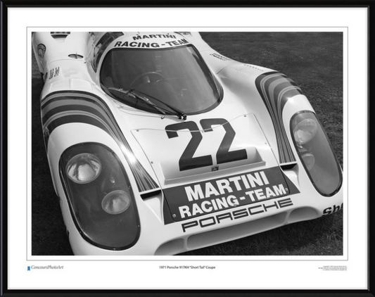 1971 Porsche 917KH "Short Tail" Coupe / CPA409B / Black and White