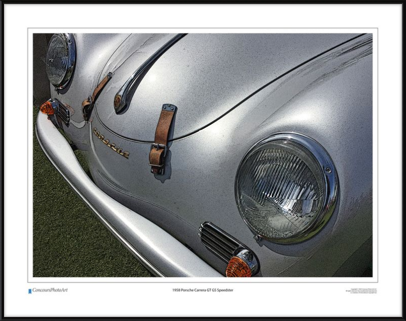 1958 Porsche Carrera GT GS Speedster / CPA203C / Stylized Image