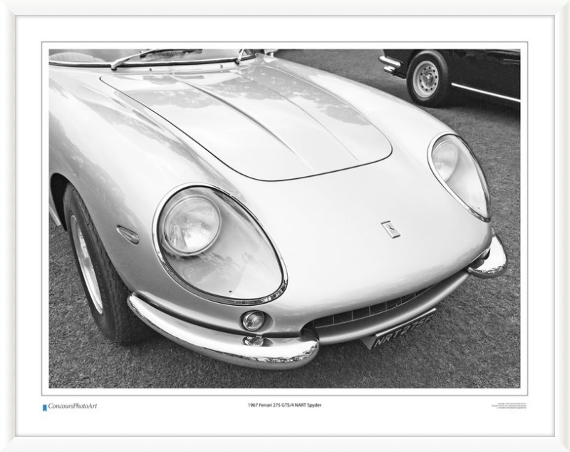 1967 Ferrari 275 GTS/4 NART Spyder / CPA218B / B&W Print
