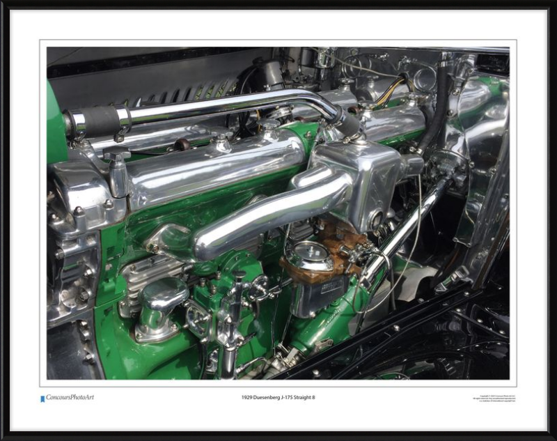1929 Duesenberg J-175 Straight 8 / CPA703A / Color Print