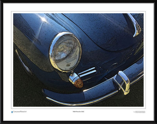 1964 Porsche 356C / CPA211C / Stylized Image