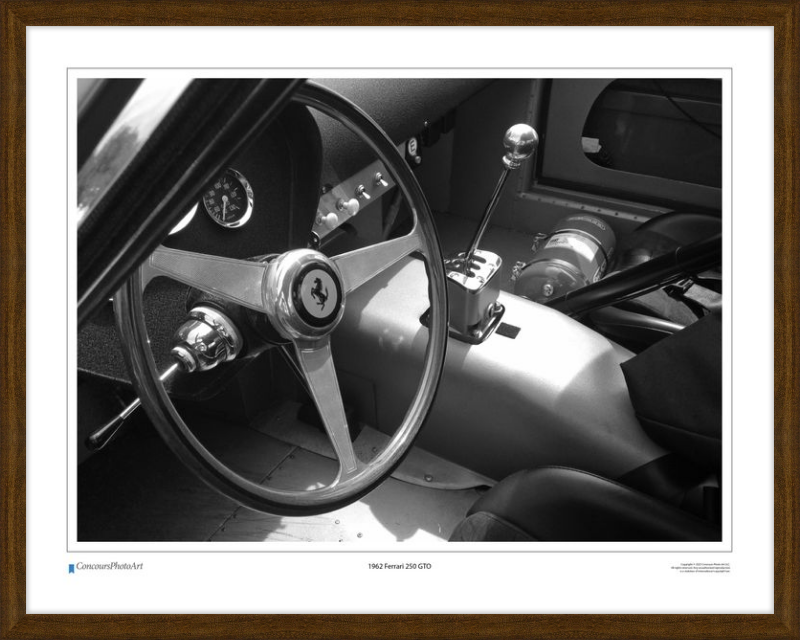 1962 Ferrari 250 GTO / CPA601B / Black and White