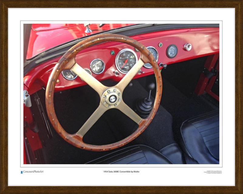 1954 Siata 300BC Convertible by Motto / CPA611A / Color Image