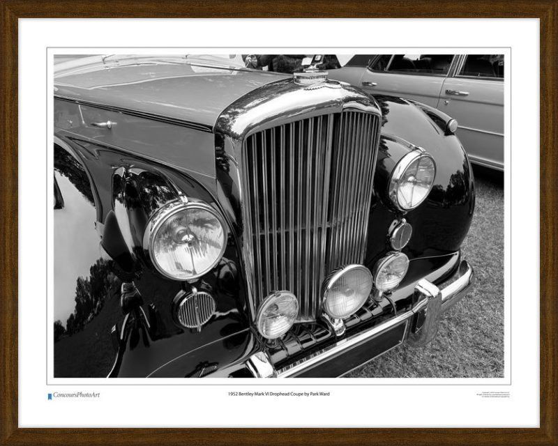1952 Bentley Mark VI Drophead Coupe by Park Ward / CPA114B / B&W Print