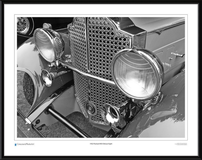 1932 Packard 903 Deluxe Eight / CPA312B / B&W Print