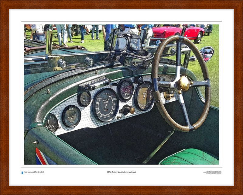 1930 Aston Martin International / CPA602C / Stylized Print