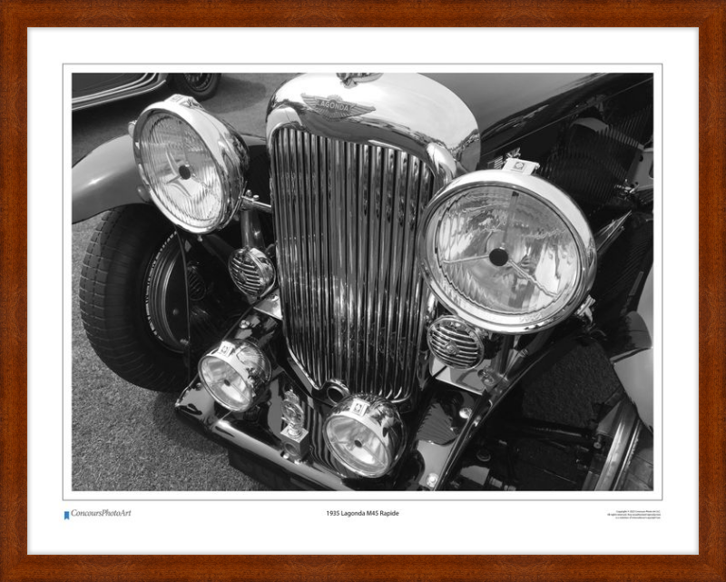 1935 Lagonda M45 Rapide / CPA104B / Black and White